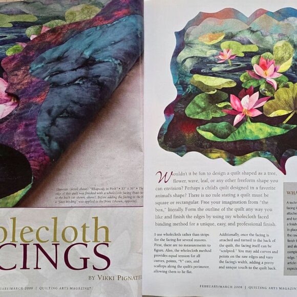 Quilting Arts Magazine February March 2008 39 tips for free motion quilting - Picture 5 of 16